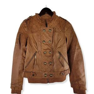 Vero Moda Leather Moto Jacket 160/80A XS